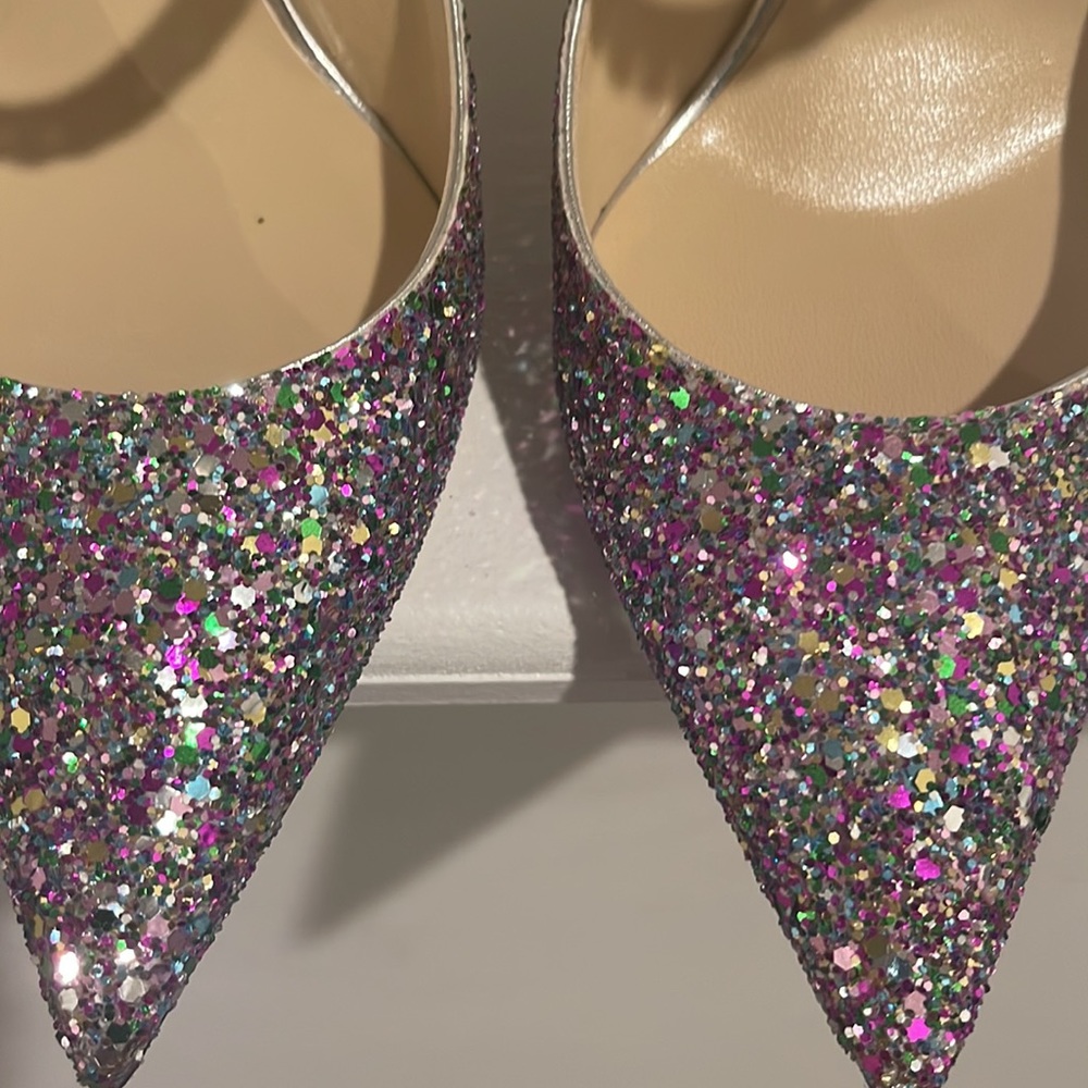 Jimmy Choo Bing 100 Sparkly Mules Size 41 - Picture 12 of 17